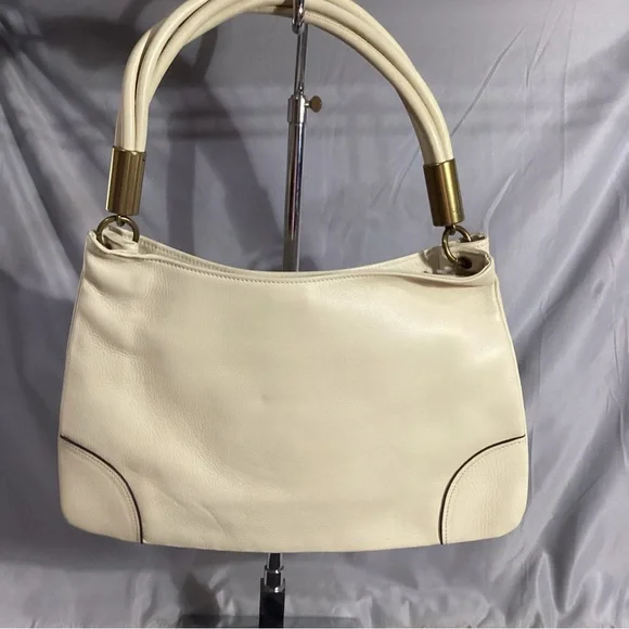 GUCCI Cream Calf Skin Leather Drawstring Hobo Shoulder Bag 109147 - Picture 5 of 14